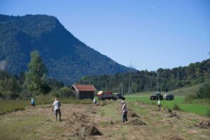 Heuaktion im Felmer Moos 2025