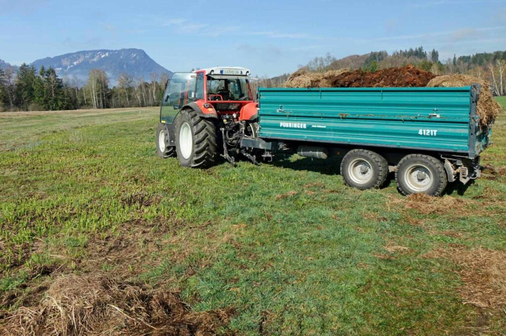 Entsorgung von Heuballen